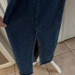 Anthropologie Anthro Forever That Girl Camila One-Shoulder Denim Midi Dress Photo 8