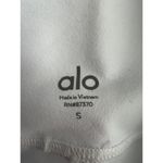 Alo Yoga GODDESS High Rise White/Grey Color Block Leggings Sz S Photo 2