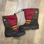 Sorel Women's Insulated Winter Snow Boots Size 5.5 Brown/ Red Photo 0