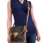 Dooney & Bourke Vintage Cavalry Spectator Black British Tan AWL P76 Shoulder Bag Photo 1