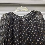 Joan Vass  New York Blouse Top Women's XS Extra Small Black Long Sleeve Pullover Photo 6