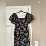 &merci &Merci Floral Navy Puff Sleeve Jumpsuit Photo 1