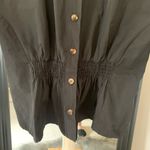 Gracia NEW  Black Puffy Sleeve Shirt Photo 3