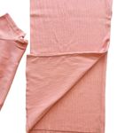 Cotton Citizen  2pc Crop Tee Midi Skirt Set Peach Size Small Ribbed Cotton Photo 4