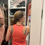 hot pink racerback tank top Photo 2