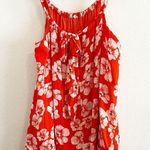 Anthropologie By Gauze Bubble Hem Red Floral Dress L Photo 6