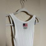 SKIMS  x TEAM USA ribbed romper onesie size xs in white NEW‎ Photo 3