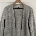 Universal Threads UNIVERSAL THREAD Open Front Long Sweater Knit Textured Cardigan in Gray Size XS Photo 3
