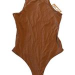 SKIMS  Fits Everybody High Neck Thong Bodysuit Jasper New with tags Size Medium Photo 0