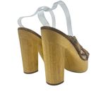 Veronica Beard  Gaynor Clog‎ Sandals Suede Scalloped Hazelwood Brown Size 10 Photo 9