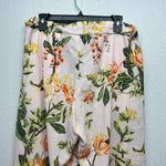 H&M Womens Floral Tropical Bohemian Beach Garden High Rise Cropped Pants Size 10 Photo 8