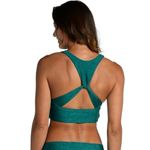 Citrus Bikini Top Faux Wrap Racerback Geometric Green S Photo 1