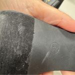 Lulus Black Faux Leather Braided Chunky Heels Womens 8 Peep Toe Classic Pumps Photo 2