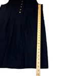 Quince Navy Blue Linen Sleeveless Button Front Midi Dress Preppy Staple Size M Photo 7