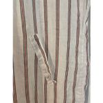 Viola Borghi made in Italy striped lace up tunic coverup White Size L Photo 5