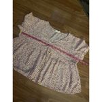 Hippie Rose  Floral Top Size Large Photo 4