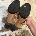 Tod's TOD’S Beige Leather and Metallic T-Strap Sandals Size 36.5 / 6.5 Photo 4