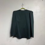 EXPRESS  Green Long Sleeve Faux Wrap Blouse Sz L Photo 7