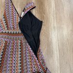 Ramy Brook  Zig-Zag Cami Knit Ruffle Mini Dress Size 6 Soho Multi Photo 8