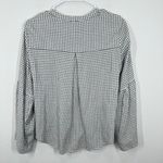 Madewell Size Small Black Cream Checked Flare Sleeve Cottagecore Fall Essentail Photo 4