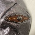 ELLIOTT LUCCA Women’s Silver Metallic Braided Handbag Tote 15X3X9 Silver Photo 9