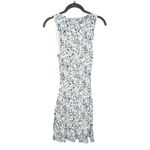 Reformation NWT Dale Sleeveless Boat-Neck Mini Dress Size XS Nile Blue Floral Photo 7