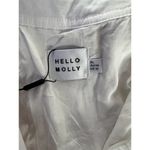 Hello Molly  Women's XL White Maxi Shirt Dress Button Tie Waist Casual Photo 2