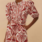 Farm Rio  Off White Tropical Cameo Romper Photo 0