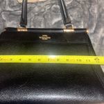 Coach Elegant Black Handbag with Floral Scarf Accent Photo 4