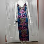 WNTRMSE Sexy Multicolor Animal Print Maxi Dress Size 2 Pink Photo 2