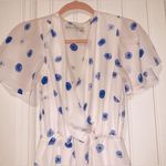 Paper Crane White and blue flower dress Photo 3