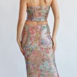 American Threads Sequin Maxi Skirt And Top Set Photo 3