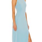 Norma Kamali Revolve Halter Turtle Side Slit Gown Photo 1