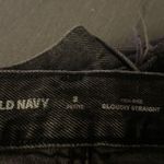 Old Navy  High Rise Slouchy Straight Black Jeans Photo 2