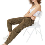 Aeropostale Womens L Jogger Cargo Pants High-Rise Cinched Twill Balloon Casual Photo 0