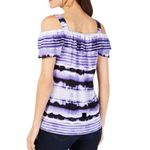 INC Ruffled Cold-Shoulder Top Photo 1