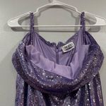 The Attico Fanny Asymmetrical Hem Purple Sequin Dress EU 36 Size undefined Photo 1