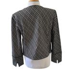 Spanx NEW Women’s PONTE Lady Jacket Jacquard Plaid Cropped Blazer Black Large Photo 5