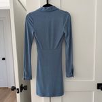 Bardot  Blue Long Sleeve Dress Photo 3