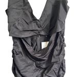 ZARA NEW  Cut-out Satin Effect Mini Dress size L Black Photo 7