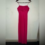 Y2K Morgan & Co Fuchsia Maxi Evening Prom Cocktail Dress Size 7/8 Pink Photo 1