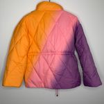 Electric & Rose Aiden Ombré Violet/Melon Quilted Puffer Jacket Womens XS New Purple Photo 6