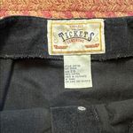 VTG BLACK CORDUROY BUTTON FRONT A LINE SKIRT Size M Photo 2
