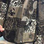 Dress Barn Womens 3X Black White Long Sleeved Open Front Casual Patchwork Jacket Photo 9