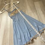 Urban Outfitters  Dress lace sheer slip mini womens Blue (xsmall) boudoir belle Photo 5