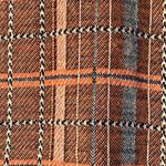 ZARA Madras Top Women Size Medium Burnt Orange Black & Beige Photo 2