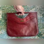 Etienne Aigner Vintage 70/80s oxblood burgundy leather handle briefcase purse Photo 1