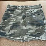 EXPRESS  camo denim mini skirt !! Size 0 but super stretchy. Perfect condition Photo 0