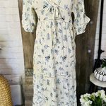 ASOS Ivory Floral Maxi Dress Photo 1