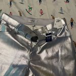 Abercrombie & Fitch Silver Leather Pants Photo 2